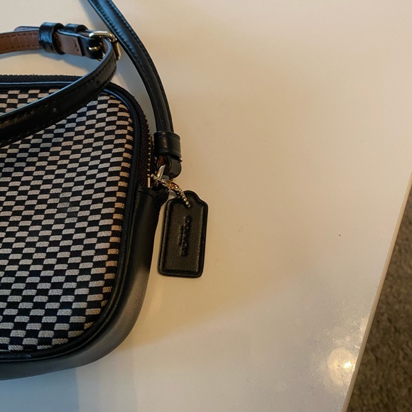 Small COACH Checker Print Crossbody - Picture 3 of 6